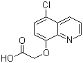 结构式 CAS# 88349-88-6, (5-氯-8-喹啉氧基)乙酸