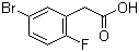 5-Bromo-2-fluorophenylacetic acid molecular structure (CAS 883514-21-4)
