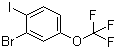 2-Bromo-1-iodo-4-trifluoromethoxybenzene molecular structure (CAS 883546-30-3)
