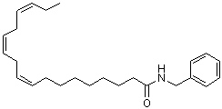 (9Z,12Z,15Z)-N-(Phenylmethyl)-9,12,15-octadecatrienamide molecular structure (CAS 883715-18-2)