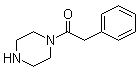 结构式 CAS# 88372-33-2, 2-苯基-1-(1-哌嗪基)乙酮