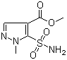 1-甲基-4-甲氧基羰基吡唑-5-磺酰胺分子结构 (CAS 88398-83-8)