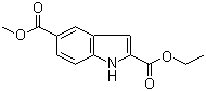 Indole-2,5-dicarboxylic acid 2-ethyl ester 5-methyl ester molecular structure (CAS 884494-66-0)