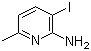 3-Iodo-6-methyl-2-pyridinamine molecular structure (CAS 884495-19-6)