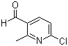 2-Methyl-6-chloropyridine-3-carboxaldehyde molecular structure (CAS 884495-36-7)