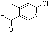 6-Chloro-4-methyl-3-pyridinecarboxaldehyde molecular structure (CAS 884495-38-9)