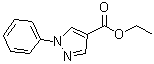 structure of CAS# 885-94-9, 1-Phenyl-1H-pyrazole-4-carboxylic acid ethyl ester