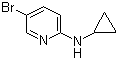 structure of CAS# 885266-96-6, 5-Bromo-N-cyclopropyl-2-pyridinamine