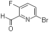 3-Fluoro-6-bromo-2-pyridinecarboxaldehyde molecular structure (CAS 885267-36-7)