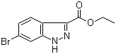 6-Bromo-1H-indazole-3-carboxylic acid ethyl ester molecular structure (CAS 885272-94-6)