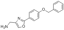 (2-(4-(Benzyloxy)phenyl)oxazol-4-YL)methanamine molecular structure (CAS 885273-44-9)