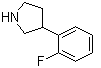 3-(2-Fluorophenyl)pyrrolidine molecular structure (CAS 885277-79-2)