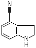 2,3-Dihydro-1H-indole-4-carbonitrile molecular structure (CAS 885278-80-8)