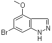 6-Bromo-4-methoxy-1H-indazole molecular structure (CAS 885519-21-1)
