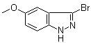 3-Bromo-5-methoxy-1H-indazole molecular structure (CAS 885519-30-2)