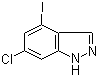 6-Chloro-4-iodo-1H-indazole molecular structure (CAS 885519-56-2)