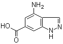 4-Amino-1H-indazole-6-carboxylic acid molecular structure (CAS 885519-89-1)