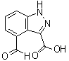 structure of CAS# 885519-90-4, 4-Formyl-1H-indazole-3-carboxylic acid