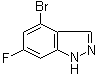4-Bromo-6-fluoro-1H-indazole molecular structure (CAS 885520-35-4)