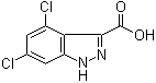 4,6-Dichloro-1H-indazole-3-carboxylic acid molecular structure (CAS 885520-64-9)
