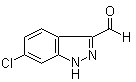 结构式 CAS# 885521-37-9, 6-氯-1H-吲唑-3-甲醛