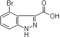 4-Bromo-1H-indazole-3-carboxylic acid molecular structure (CAS 885521-80-2)