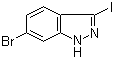 6-Bromo-3-iodoindazole molecular structure (CAS 885521-88-0)