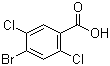 4-溴-2,5-二氯苯甲酸分子结构 (CAS 885532-41-2)