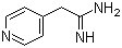 2-(Pyridin-4-yl)acetimidamide molecular structure (CAS 885953-93-5)