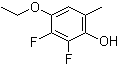 4-Ethoxy-2,3-difluoro-6-methylphenol molecular structure (CAS 886037-78-1)