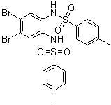 4,5-二溴-N,N'-二对甲苯磺酰基邻苯二胺分子结构 (CAS 88617-67-8)