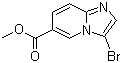 Methyl 3-bromoimidazo[1,2-a]pyridine-6-carboxylate molecular structure (CAS 886361-98-4)