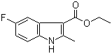 结构式 CAS# 886362-70-5, 5-氟-2-甲基-1H-吲哚-3-羧酸乙酯