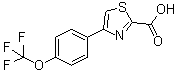 4-[4-(Trifluoromethoxy)phenyl]-2-thiazolecarboxylic acid molecular structure (CAS 886367-05-1)