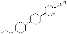 4-[反式-4-(反式-4-丙基环己基)环己基]苯甲腈分子结构 (CAS 88639-41-2)