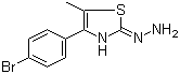 4-(4-Bromophenyl)-5-methyl-2(3H)-thiazolone hydrazone molecular structure (CAS 886494-27-5)