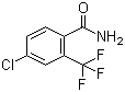 4-Chloro-2-(trifluoromethyl)benzamide molecular structure (CAS 886496-79-3)