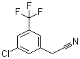 3-Chloro-5-(trifluoromethyl)benzeneacetonitrile molecular structure (CAS 886496-95-3)