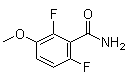 structure of CAS# 886498-26-6, 2,6-Difluoro-3-methoxybenzamide;2,6-Difluoro-3-methoxybenzenecarboxamide