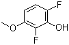 2,6-二氟-3-甲氧基苯酚分子结构 (CAS 886498-60-8)
