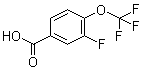 3-Fluoro-4-trifluoromethoxybenzoic acid molecular structure (CAS 886498-89-1)
