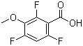 3-Methoxy-2,4,6-trifluorobenzoic acid molecular structure (CAS 886499-94-1)