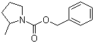 2-甲基-1-吡咯烷甲酸苄酯分子结构 (CAS 886576-75-6)