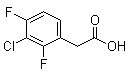 3-Chloro-2,4-difluorobenzeneacetic acid molecular structure (CAS 886761-66-6)