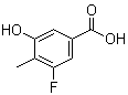 3-Fluoro-5-hydroxy-4-methylbenzoic acid molecular structure (CAS 887267-08-5)