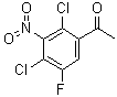 1-(2,4-Dichloro-5-fluoro-3-nitrophenyl)ethanone molecular structure (CAS 887267-36-9)