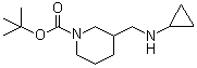 3-[(Cyclopropylamino)methyl]-1-piperidinecarboxylic acid tert-butyl ester molecular structure (CAS 887586-29-0)