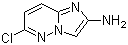 structure of CAS# 887625-09-4, 2-Amino-6-chloroimidazo[1,2-b]pyridazine;6-Chloroimidazo[1,2-b]pyridazin-2-amine