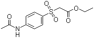 Ethyl 2-(4-acetamidophenyl)sulfonylacetate molecular structure (CAS 88881-74-7)