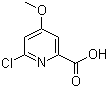 6-Chloro-4-methoxypyridine-2-carboxylic acid molecular structure (CAS 88912-21-4)